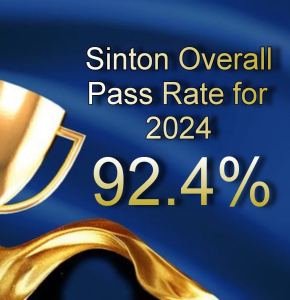 SINTON OVERALL PASS RATE FOR 2024 (92.4%)
